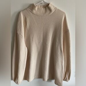 Ava & Viv Men's Turtleneck Sweater in Cream